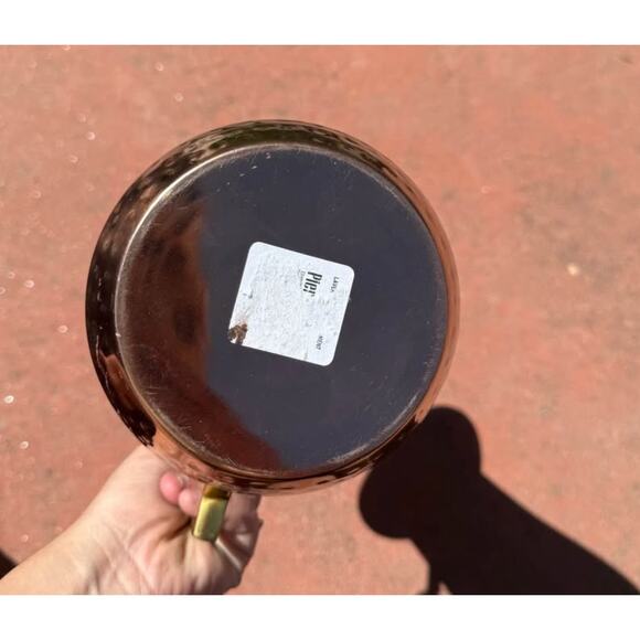 Pier 1 hammered copper metalware pitcher - Picture 3 of 5